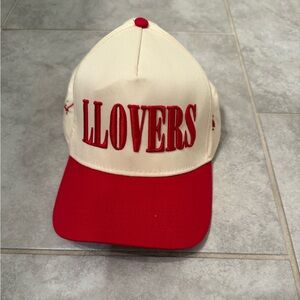 Lover Hats Red/white